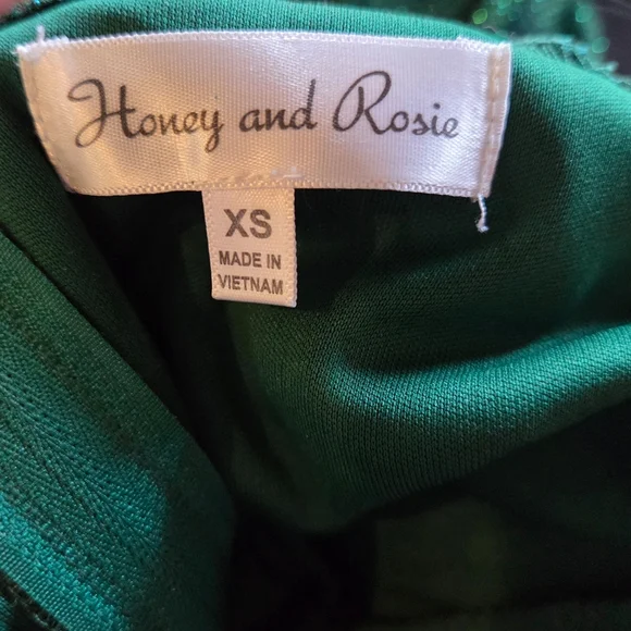 Honey and Rosie Sparkling Green Maxi Dress - Picture 9 of 9